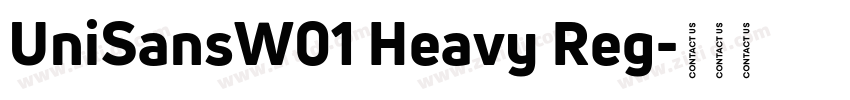 UniSansW01 Heavy Reg字体转换